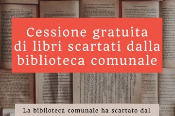 Cessione libri a titolo gratuito
